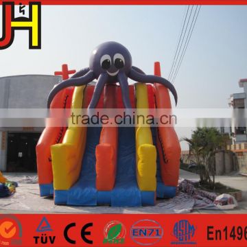 Inflatable octopus slide, popular inflatable water slide for sale