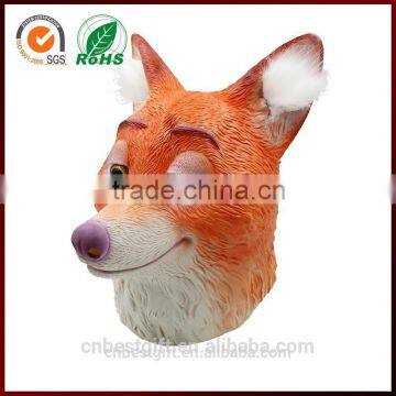 Halloween Masquerade Masks Latex Animal Fox Head Mask photo-2