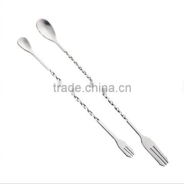 drink coffee cocktail spoon stainless steel stirrer for bar