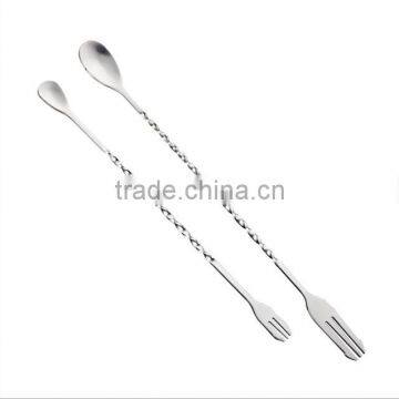 Drink Coffee Cocktail Spoon Stainless Steel Stirrer for Bar