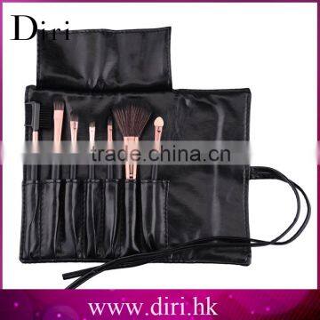 5pcs Animal Hair Wood Wand Makeup Brush Set Cosmetic Travel Make Up Brushes With a Beauty PU Leather Bag photo-4