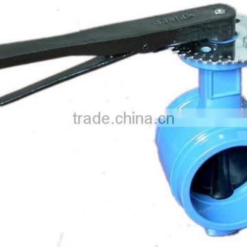 grooved butterfly valve