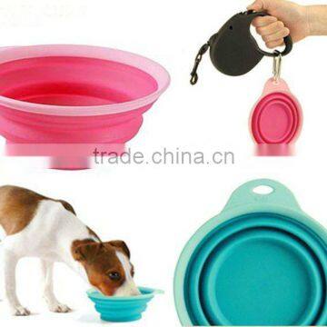 plastic pet bowl foldable portable pet bowl foldable