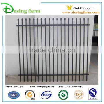 Powder coated spear top metal fence for garden, school, home