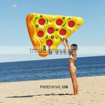 2016 new inflatable big pizza water floating row Water Swan swim ring float