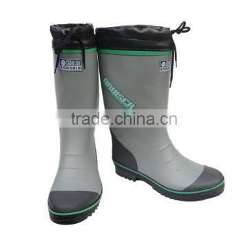 FARM WORKING INDUSTRIAL MEN RUBBER RAIN BOOTS WITH PU CUFF photo-2