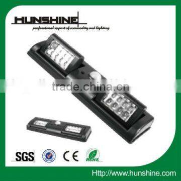 black PIR+CDS infrared led light control sensor light led sensor lighting with 16leds led light