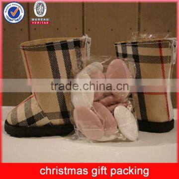 cute shoes shape irregular christmas chocolate candy packing