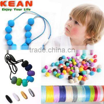 KEAN Supply Food Grade Baby Teething Necklace and Silicone Pendant photo-4