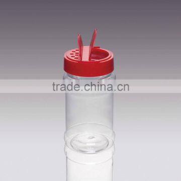 BPA free high quality flip & sift top spice powder jar plastic