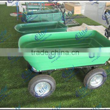 New 600 Lbs Steel Poly Rolling Garden Yard Utility Dump Tool Cart , Garden Dump Wagon photo-5