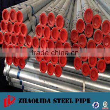 Plastic hot dipped galvanized steel pipe with threading and socket made in China