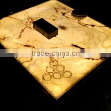 GOOD QUALITY BACKLIT ONYX TABLES DINNG TABLE COFFEE TABLES