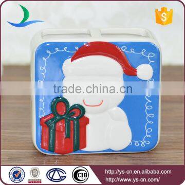 Cartoon Arctic Polar Bear Embossed Ceramic Christmas Bathroom Set photo-4