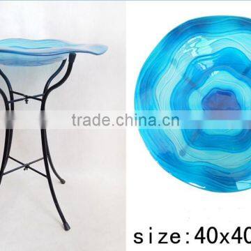 Dragonfly Bird Bath Bowl With Metal Stand for Bird Applicatigon photo-4