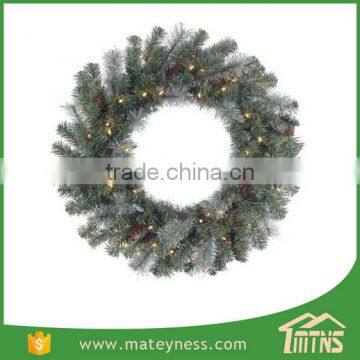 Wholesale Christmas Wreath Decorations Christmas Door Wreath With Lights photo-2