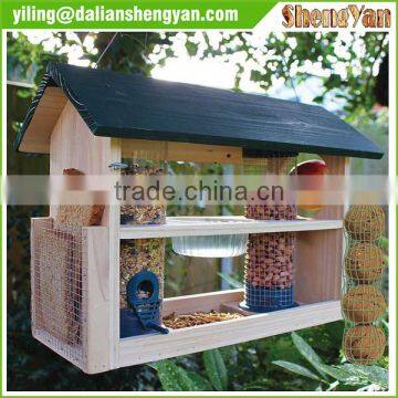 Outdoor Large Hanging Bird Feeder , Multifunction Bird Feeder Station