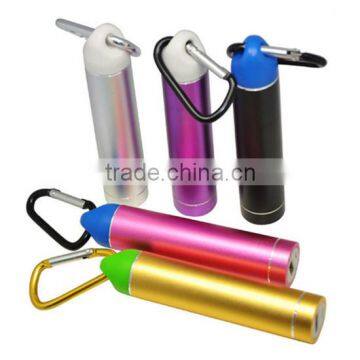 2600mah Metal Carabiner Design Alumimum Alloy Power Bank for Outdoor Activities photo-3