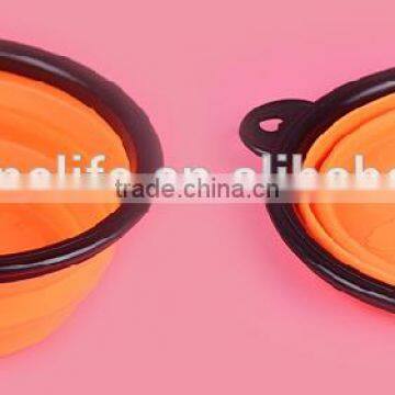 2017 Hot Portable Collapsible Silicone Pet Bowls Dog Bowls Feeding Dog Dishes photo-2