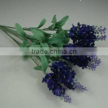 SJ1102026 Factory Wholesale Price 10 Heads Lavander Silk Flower photo-3