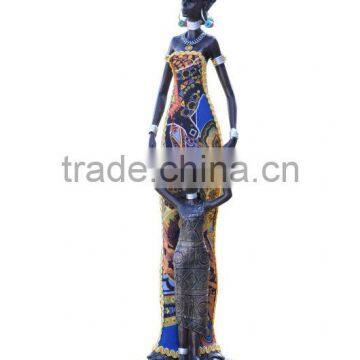 Home Decoration Resin With Fabric African Family Tourist Souvenir photo-5