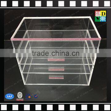 2016 Acrylic Cosmetic Box With Drawer,clear Acrylic Jewelry Cosmetic Storage Box photo-2