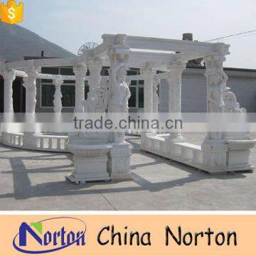 lady statue decorative marble large garden gazebo NTMG-221S