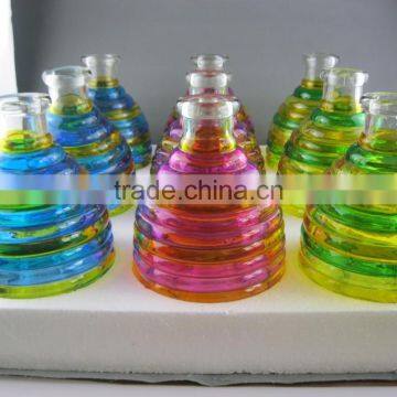 colored glass wasp trap hanging glass bee catcher , glsss bee catcher