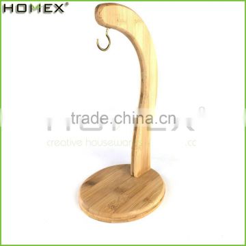 Round Base Bamboo Fruit Hanger/Simply Bamboo Banana Hanger/Homex_FSC/BSCI Factory