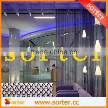 New design salon room divider metal woven mesh metallic curtain