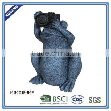 Custom Poly Resin Outdoor Frog Garden Decoration Ornament photo-2