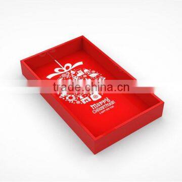 Set of Christmas Lacquer Coaster, Placemat, Tray and Tissue Box photo-5