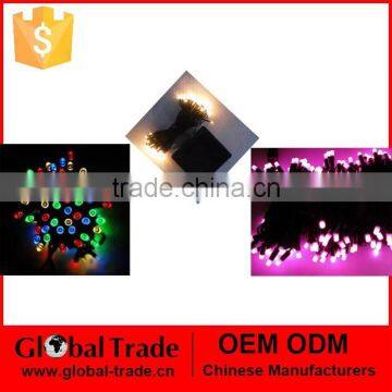 Four Mixed Color/ Pink 100LED Noncrystalline Solar Light String G0084