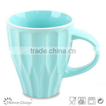 Colour Band Decal Porcelain Mug With Spoon Porcelain Mug Top Sale photo-2