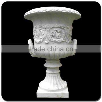 China White Marble Planter Pot VFP-006L photo-3
