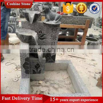 Unique Artificial Engraving Garden Stone Water Fountain photo-3