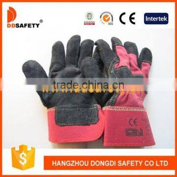 DDSAFETY Hot Selling With High Quality Cow Split Leather Gloves Safety Glove