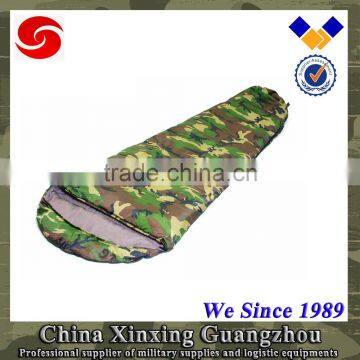 Outdoor camping 190T Polyester PP fiber inner army sleeping bag with side zipper