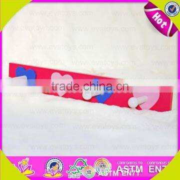 Wholesale Eco-friendly Wooden Kids Coat Hook Convenience Wooden Kids Coat Hook High Quality Wooden Kids Coat Hook W09B021 photo-3
