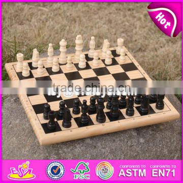 2017 New design children educational wooden international chess W11A053