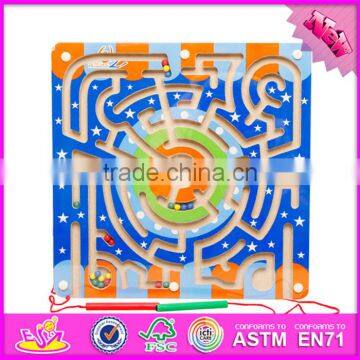 2017 New Products Develop Intelligence Children Toy Magnetic Wooden Maze Ball W11H016 photo-3