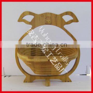 New Product for 2015 Bamboo Collapsible Folding Basket photo-3