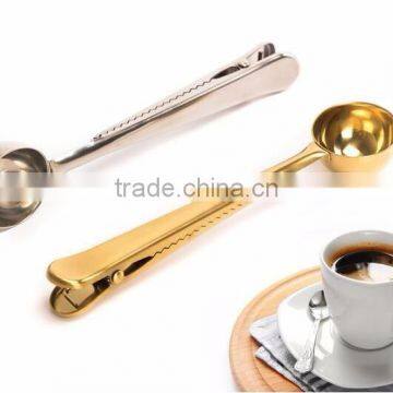 High quality metal coffee bag clips,spoons with logo,coffee/tea long spoons