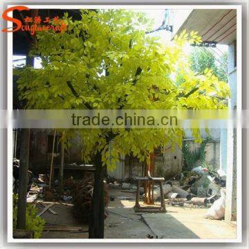 Landscaping artificial ficus leaves for decoration