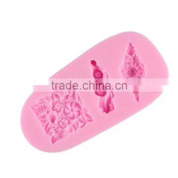 Silicone Fondant Cake Decoration Arts Tool DIY Chocolate Mold Mold 3 Even Square / Diamond Flower 1688 Agent photo-2