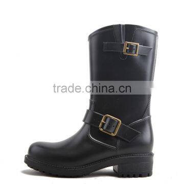 2017 rock style of pvc rain boots for women