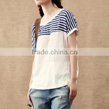 2015 girls fashion summer t shirt customize quality sexy casual lady blank t shirt china wholesale