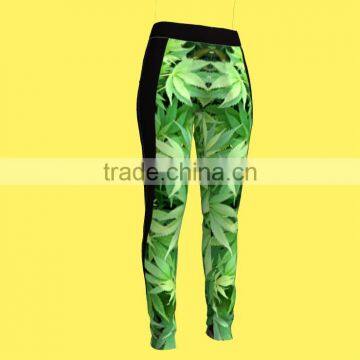 wholesale polyester/spandex heat transfer custom design sweatpants , leggins , yoga legginsJSK-009