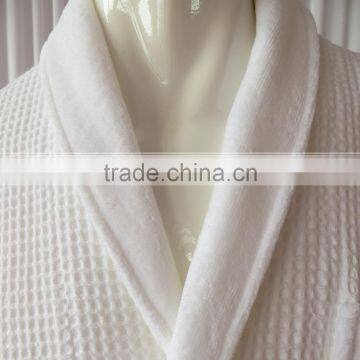 White Bathrobe Thick Winter Waffle Robe Plus Size Sleepwear photo-3