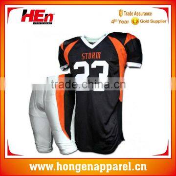 Hongen apparel dongguan digital print American rugby jersey , American football jersey, American rugby uniforms